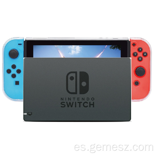 Funda protectora de cristal transparente para Nintendo Switch